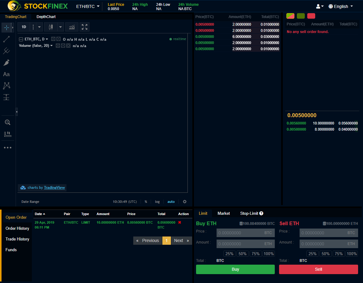 Exchange page